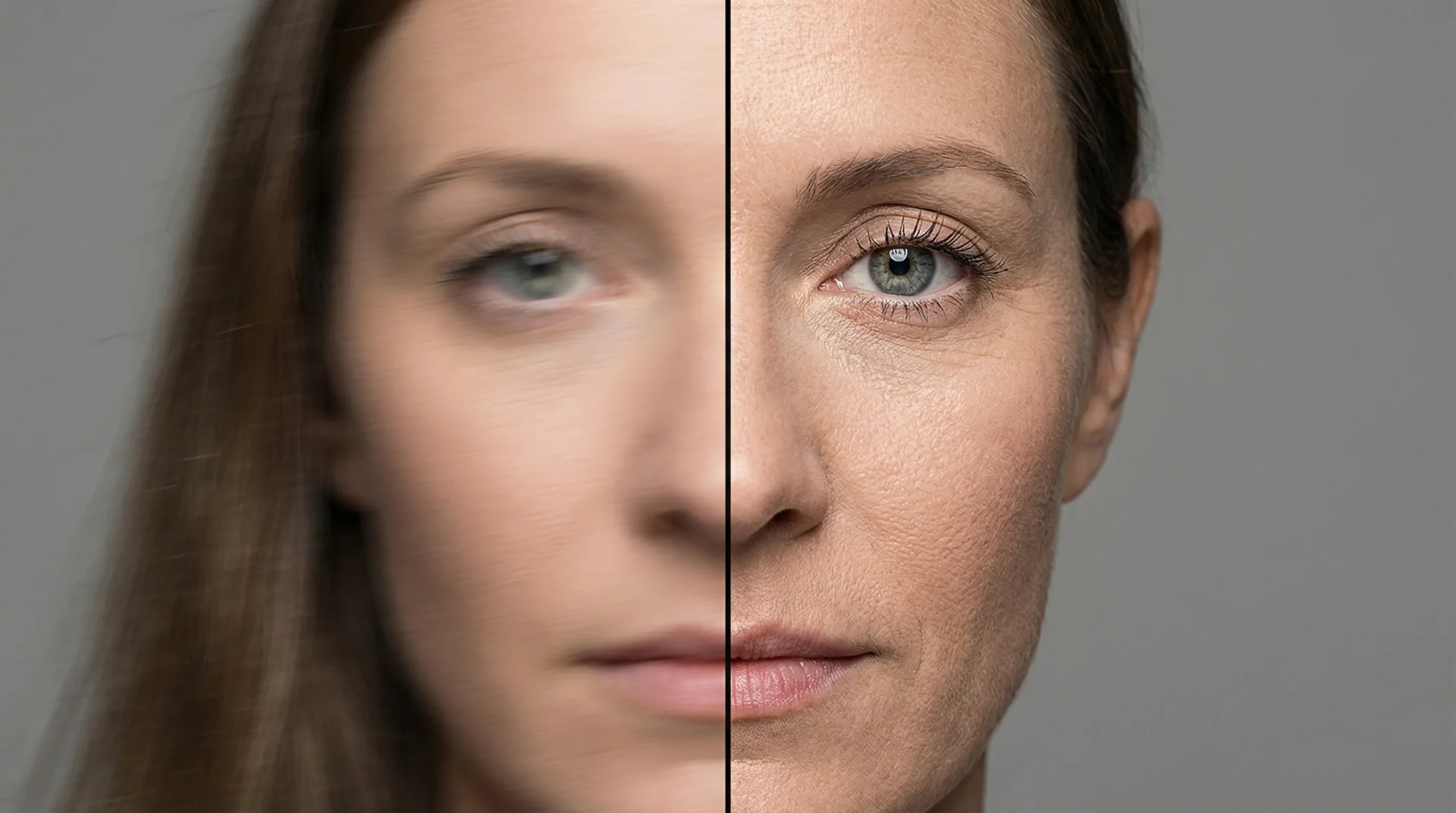 Comparaison avant apres defloutage portrait photo