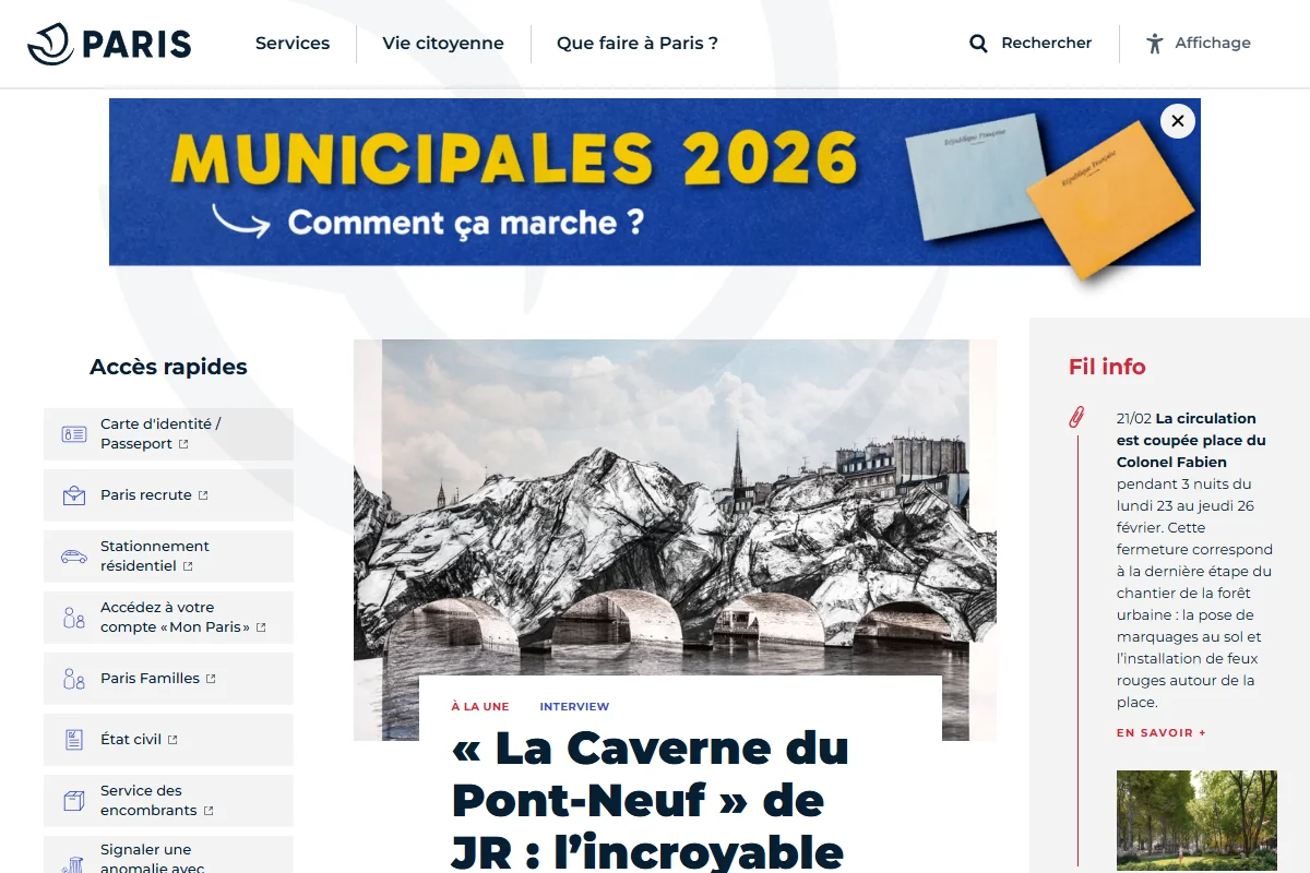 Site officiel de la Ville de Paris paris.fr