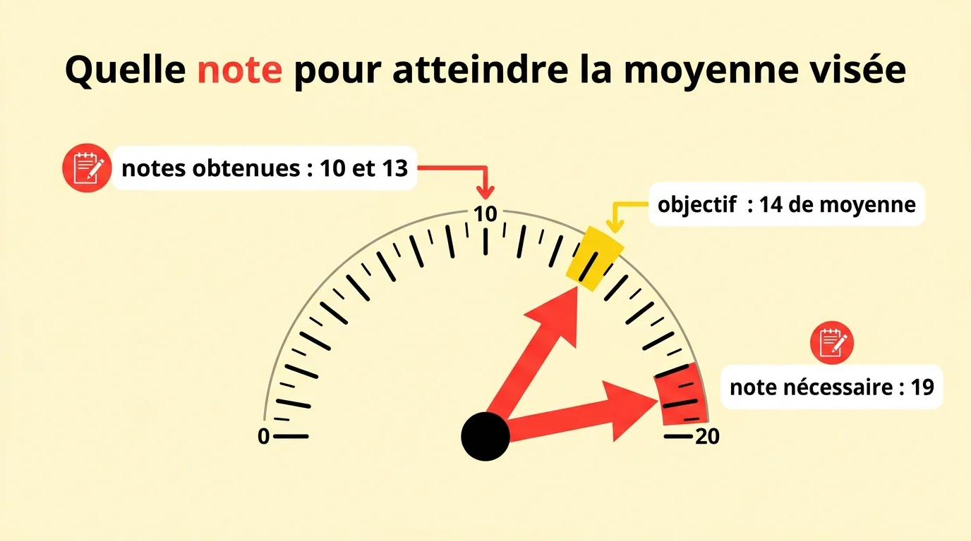 Calculer la note necessaire pour un objectif