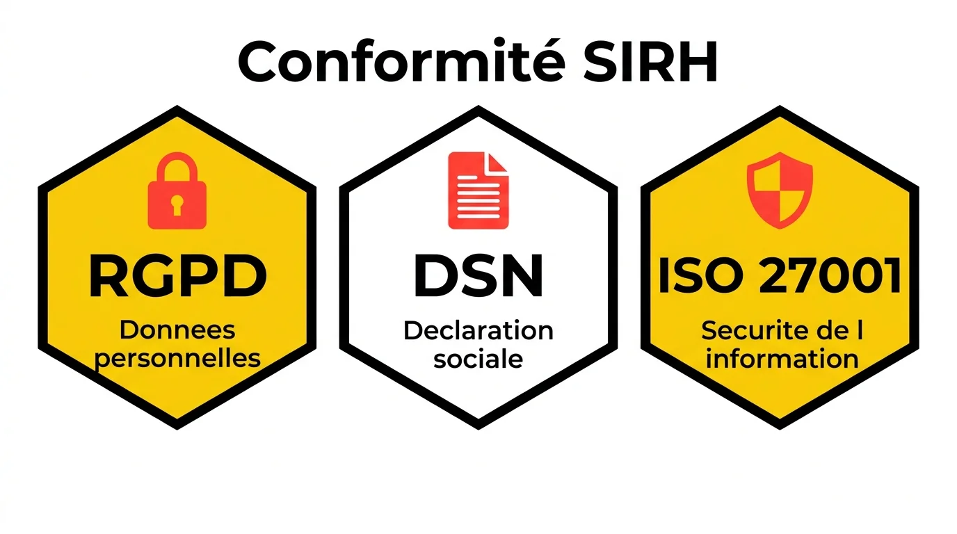 Les trois piliers de conformité d'un SIRH : RGPD, DSN et ISO 27001