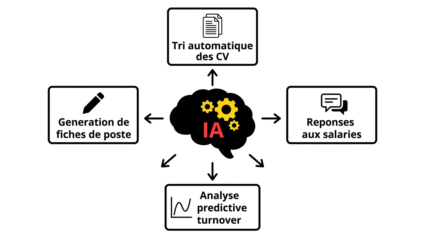 L'intelligence artificielle dans le SIRH : 4 cas d'usage IA pour les RH